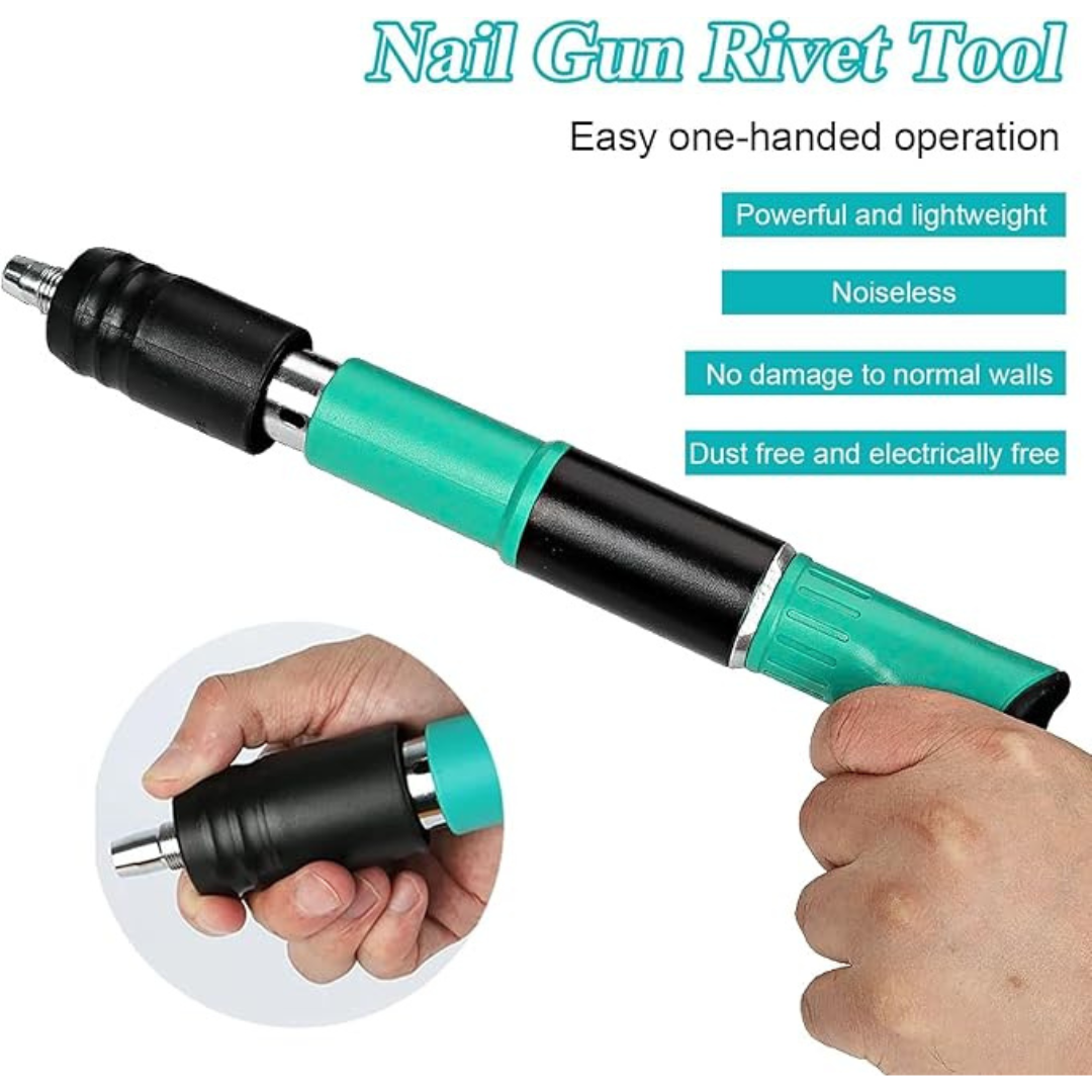 NeoConcreto™- Kit Pistola de clavos para hormigón, ajustables y con kit incluido