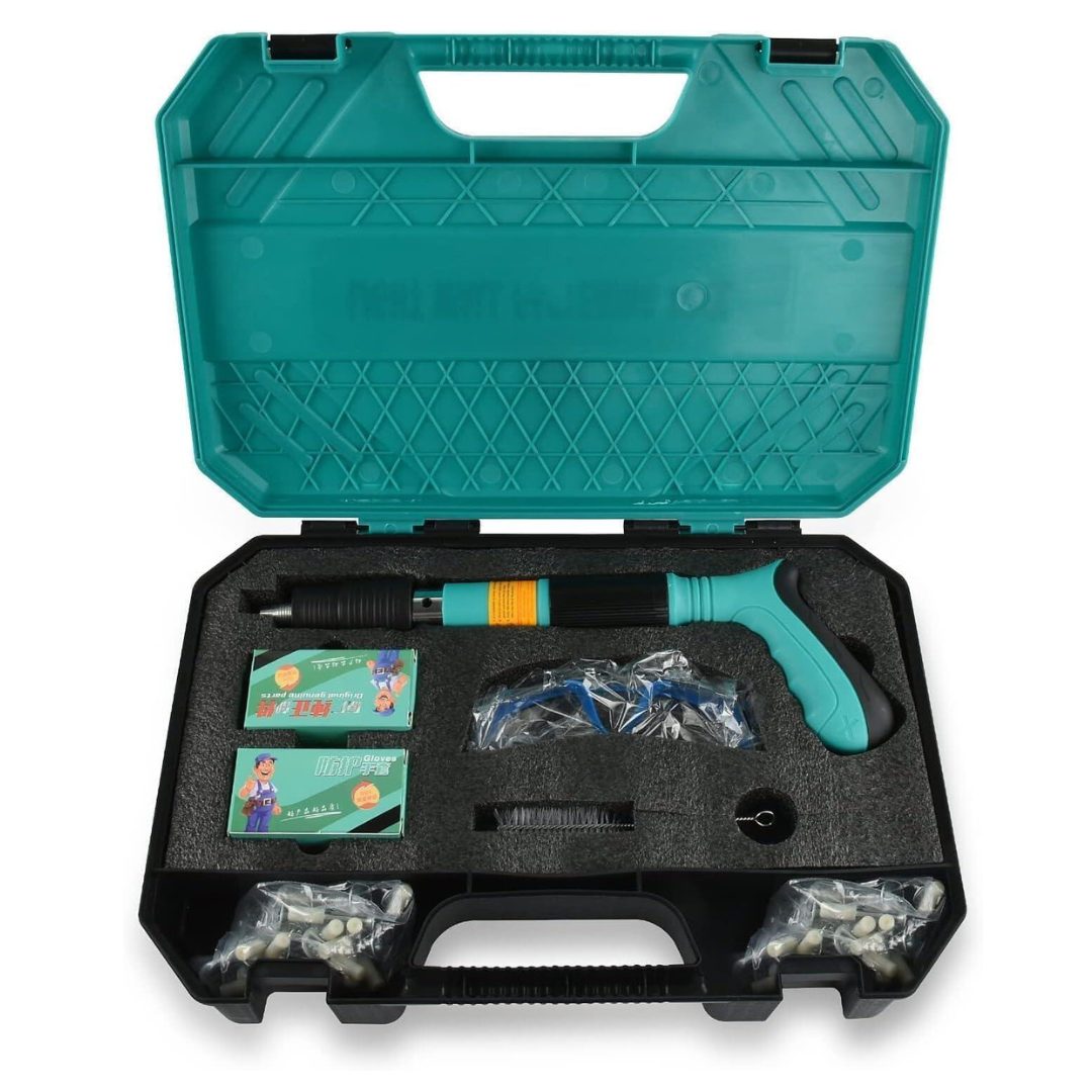 NeoConcreto™- Kit Pistola de clavos para hormigón, ajustables y con kit incluido